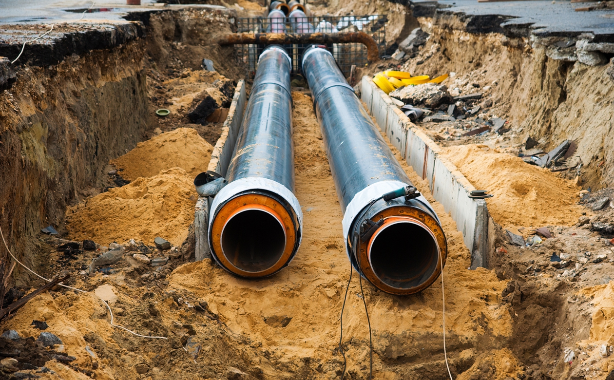 Rør i jorden