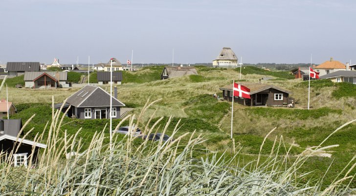 Sommerhuse i et sommerhusområde