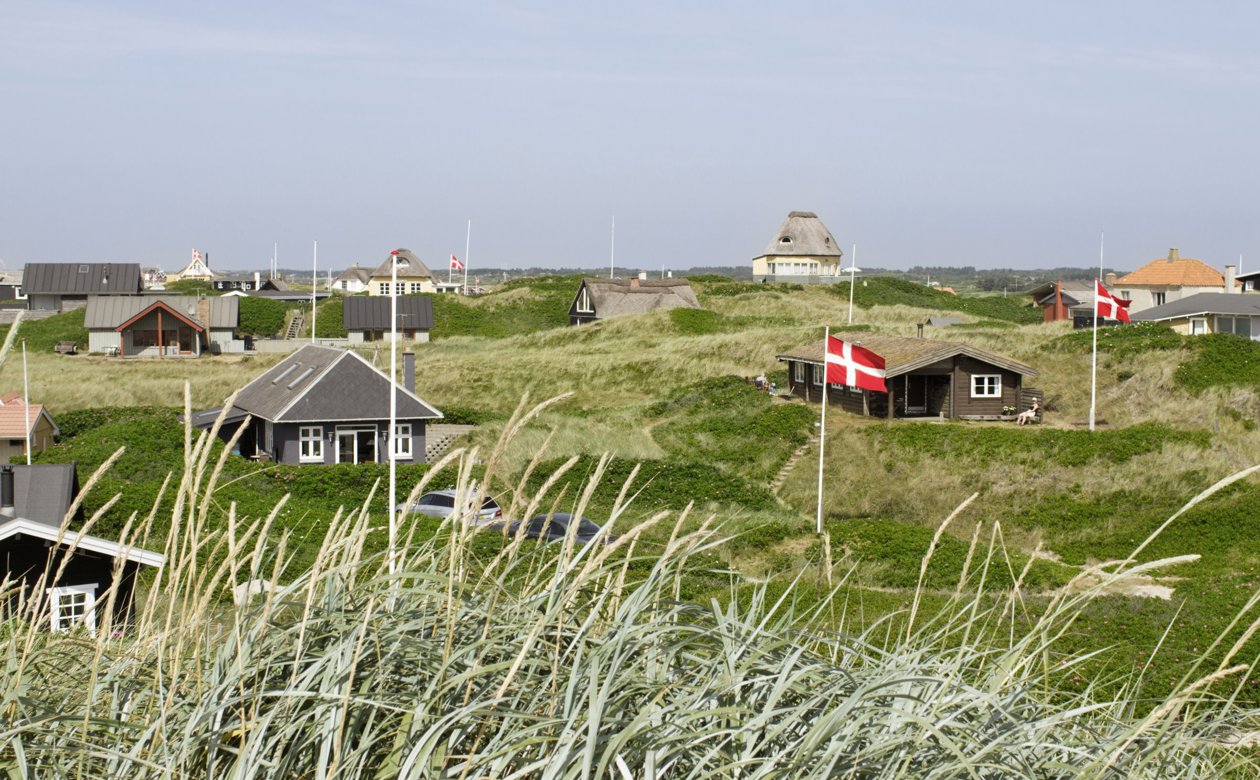 Sommerhuse i et sommerhusområde