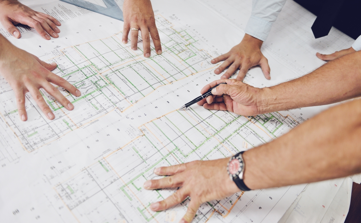 Gennemgang af arkitekttegning