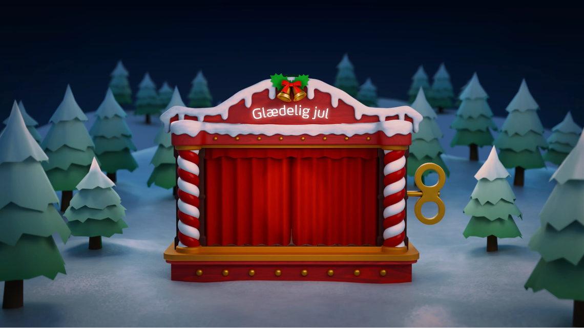 Screenshot af julefilm fra HjulmandKaptain