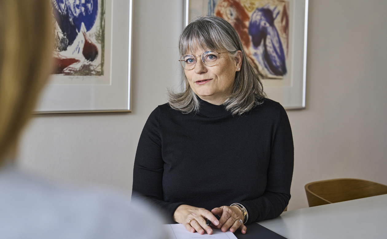 Karina Kellmer i kundemøde