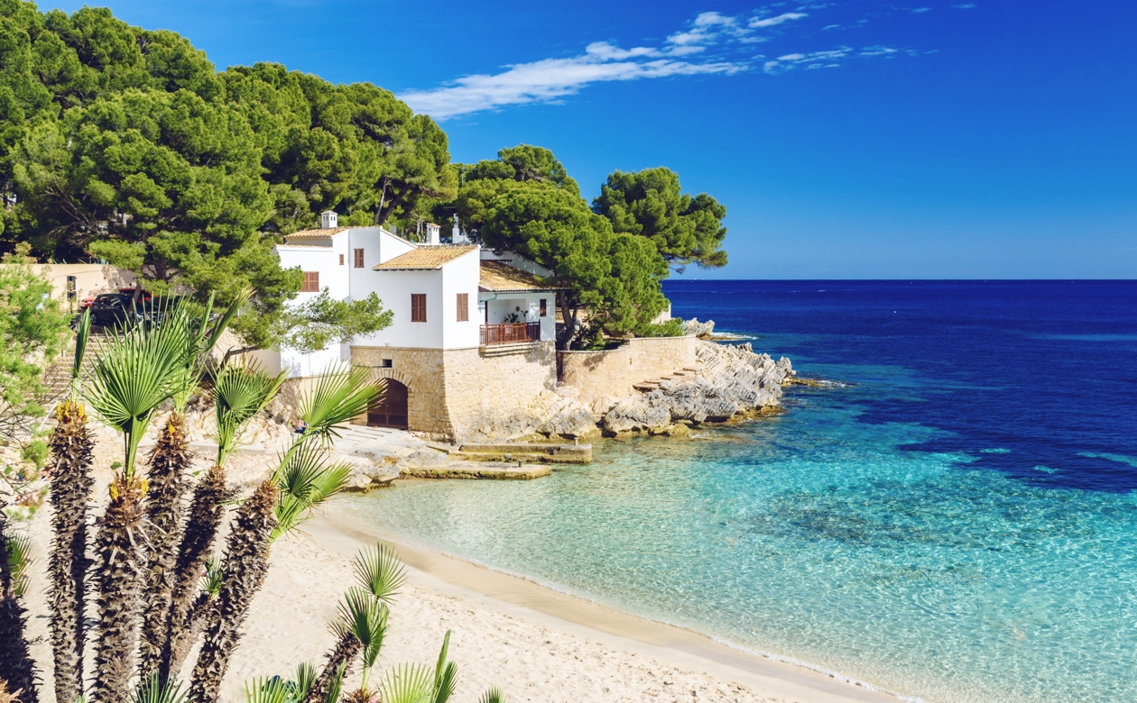 Hus ved hav i udlandet