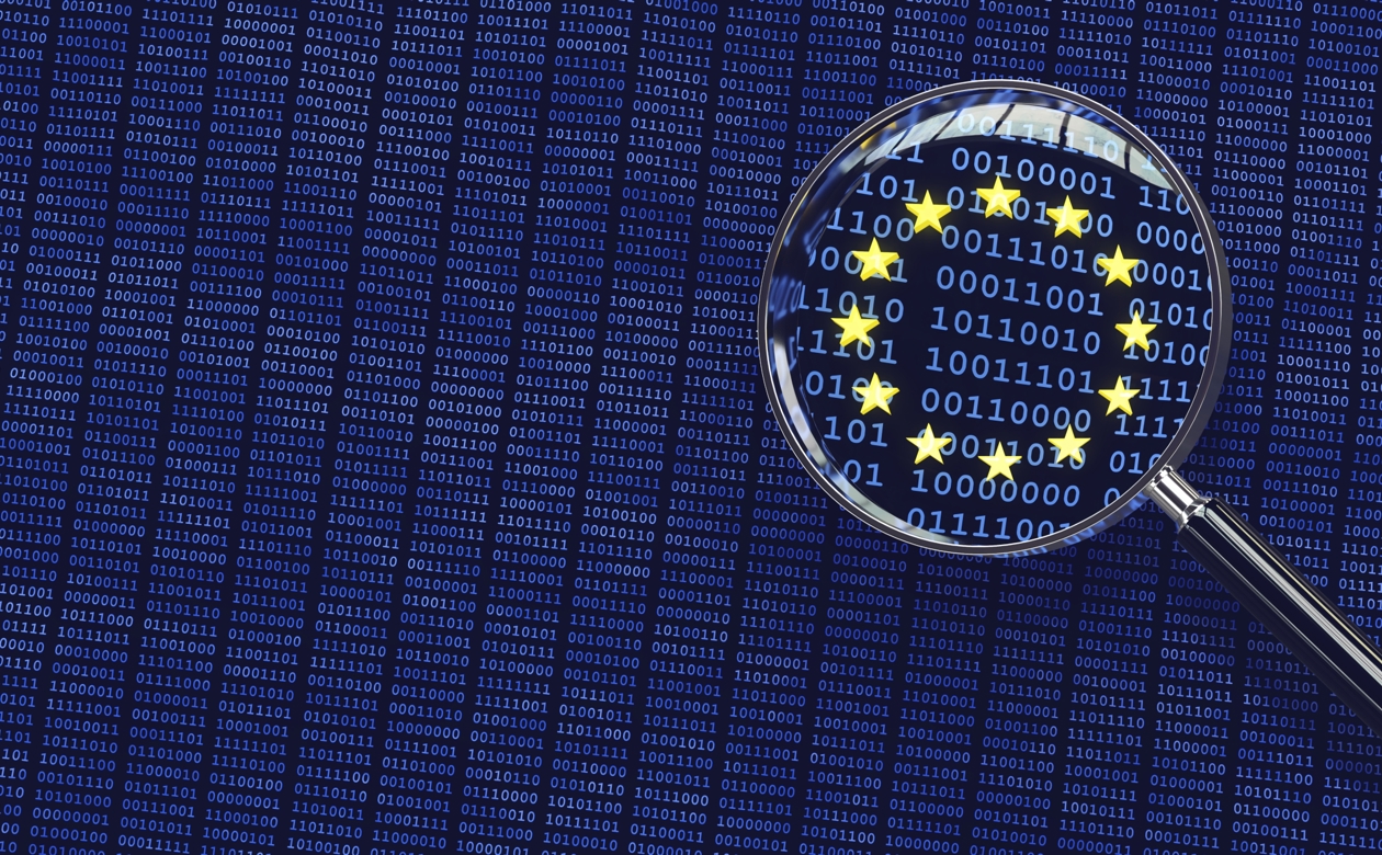 Loop over data, hvor man kan se EU flaget i loop