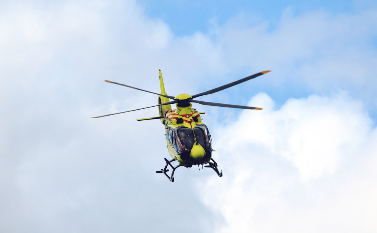 Helikopter i luften